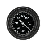 Classic Instruments Autocross Gray 2-1/8" External Air Tempature Gauge - AX199GBLF