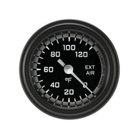 Classic Instruments Autocross Gray 2-1/8" External Air Tempature Gauge - AX199GBLF