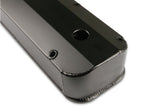 Mr Gasket Fabricated Aluminum Valve Covers - Black Finish - 6880BG