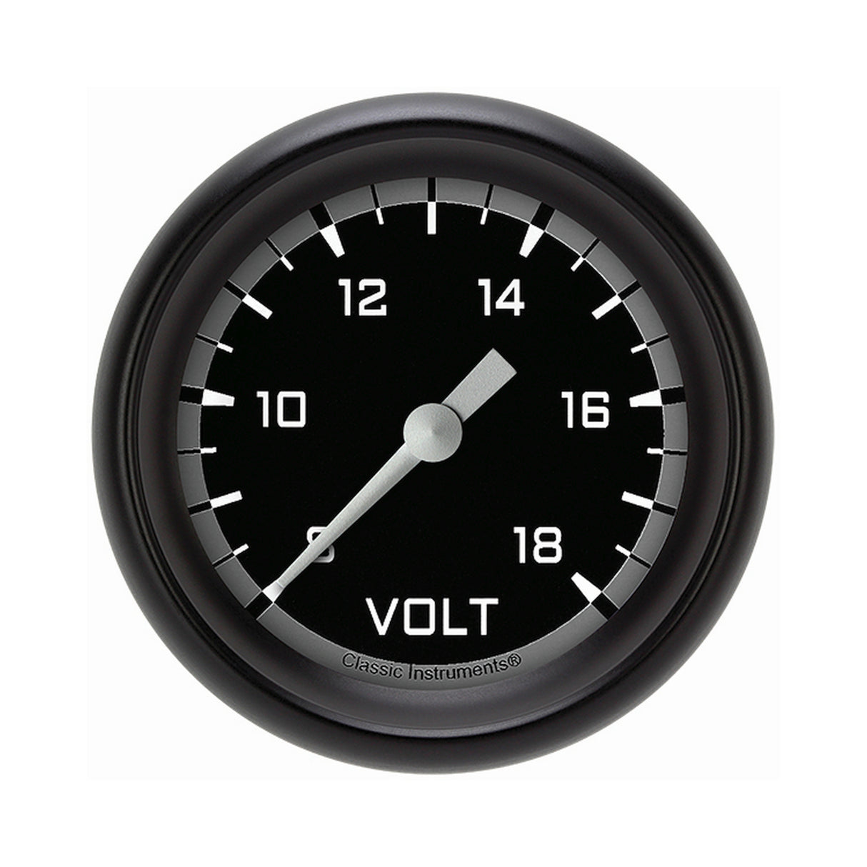 Classic Instruments Autocross Gray 2 5/8" Voltage Gauge - AX330GBPF