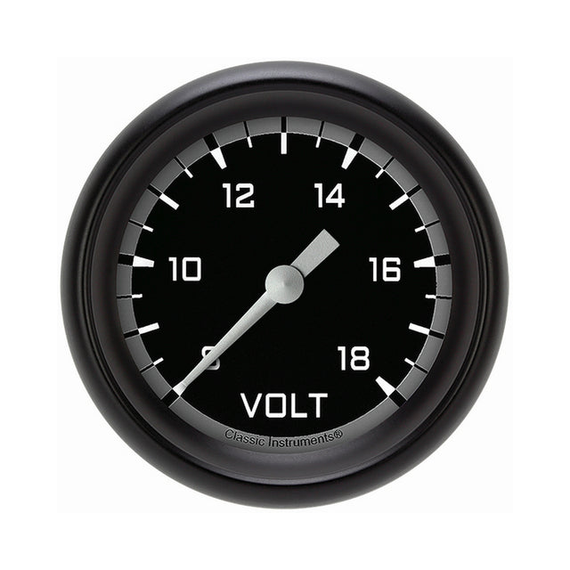 Classic Instruments Autocross Gray 2 5/8" Voltage Gauge - AX330GBPF