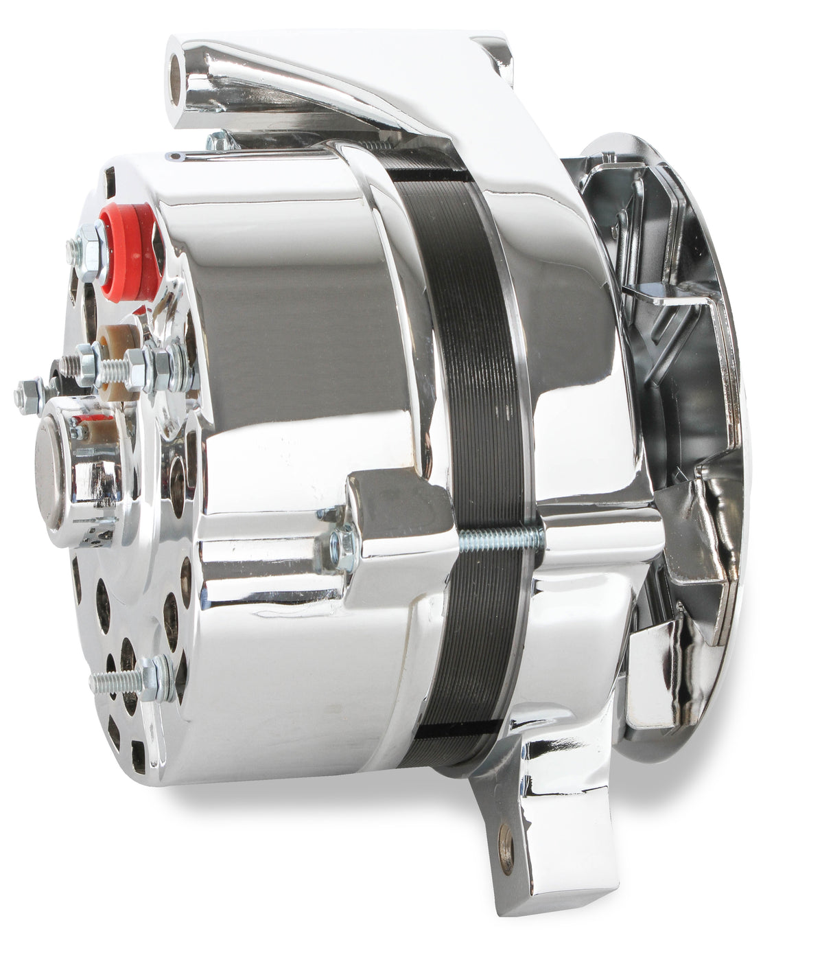 Mr Gasket Chrome Alternator-Ford 80 Amp - 5124