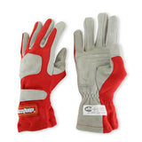 Racequip SFI 3.3/1 Red / Gray Nomex Race Gloves - Large - 351015RQP