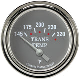 Classic Instruments Silver Gray 2-5/8" Transmission Temperature Gauge - SG227SLF