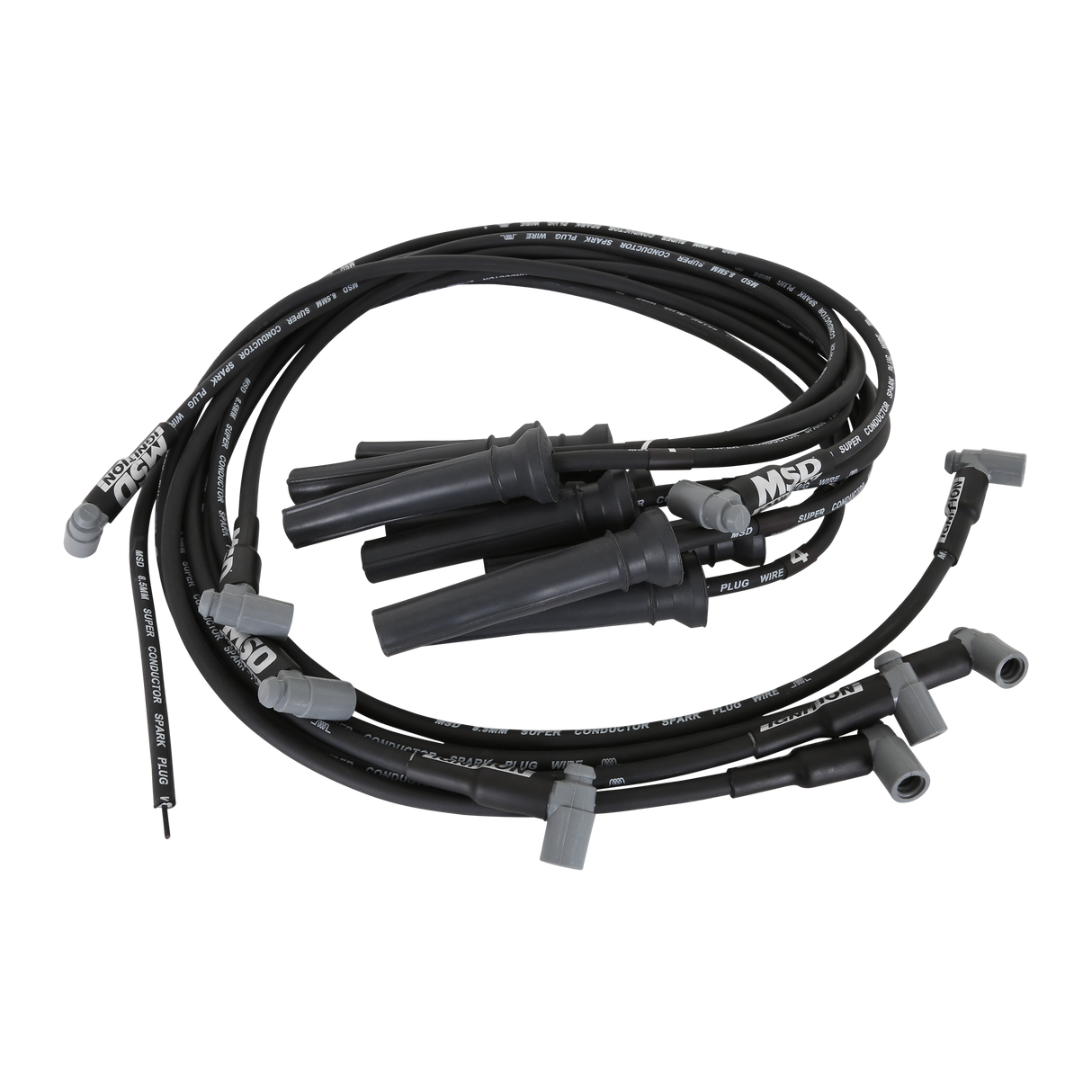 MSD Wire Set, Super Conductor, BB Chevy w/Front Drive & Pro Stock ZR1 Boots - 30843
