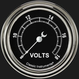 Classic Instruments Traditional 2 5/8" Voltage Gauge - TR330SLF