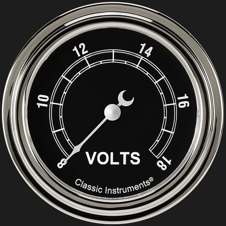 Classic Instruments Traditional 2 5/8" Voltage Gauge - TR330SLF