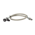 B&M Locking Auto Trans Dipstick & Tube - Billet Aluminum/Stainless Steel Braided - 22168