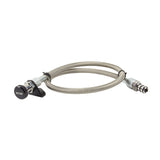 B&M Locking Auto Trans Dipstick & Tube - Billet Aluminum/Stainless Steel Braided - 22168