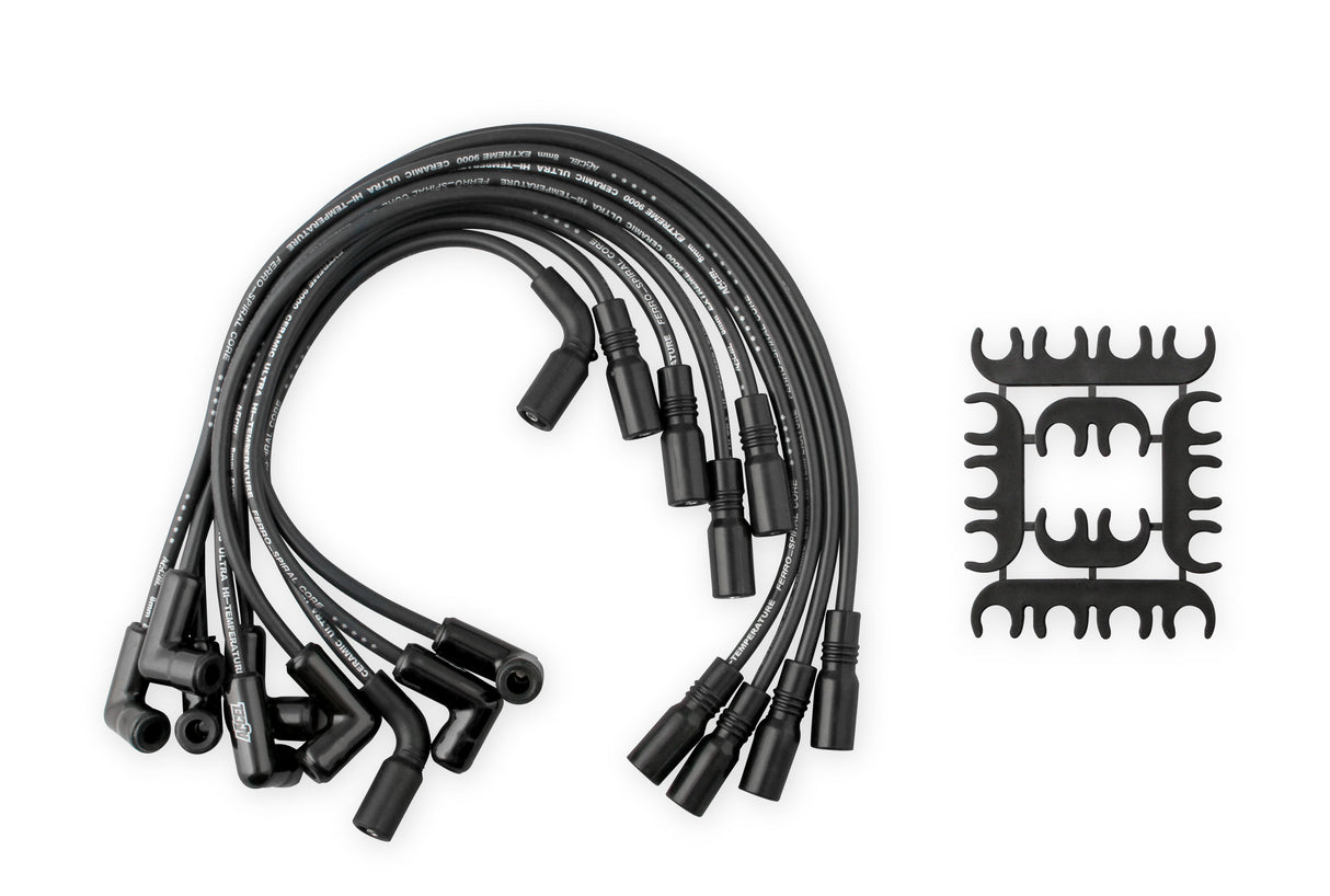 ACCEL Spark Plug Wire Set - Extreme 9000 Black Ceramic-Chevy/GMC Truck 5.0/5.7L 96-00 - 9042CK