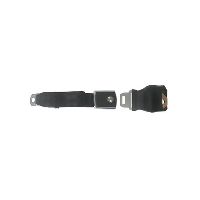 Scott Drake Seat Belt Retractable Deluxe Black Concours - SB-BK-68-CR
