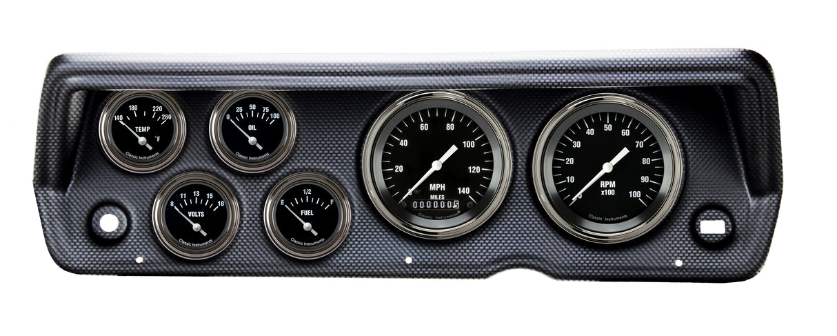 Classic Instruments 70-76 DUSTER HOT ROD 6ga SET-MOPAR - CDDU70HR01CF