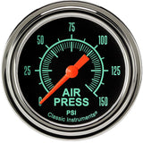 Classic Instruments G/Stock 2-5/8" Air Pressure Gauge - GS318SLF