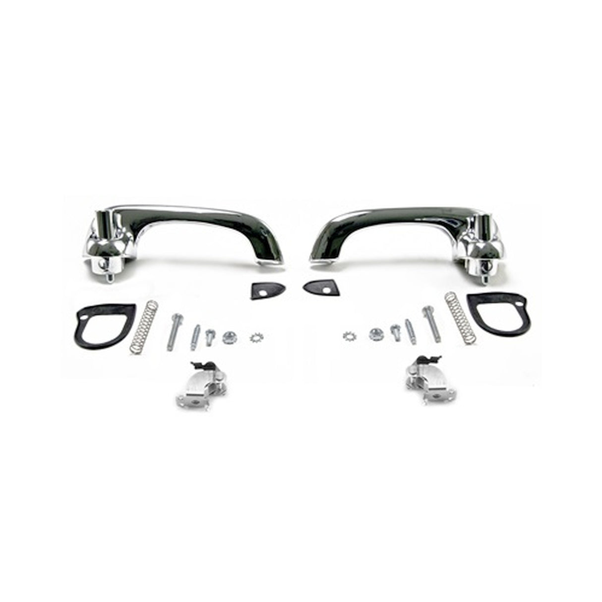 Scott Drake Exterior Door Handle Kit Chrome Show Quality - C9ZZ-6222404-5P