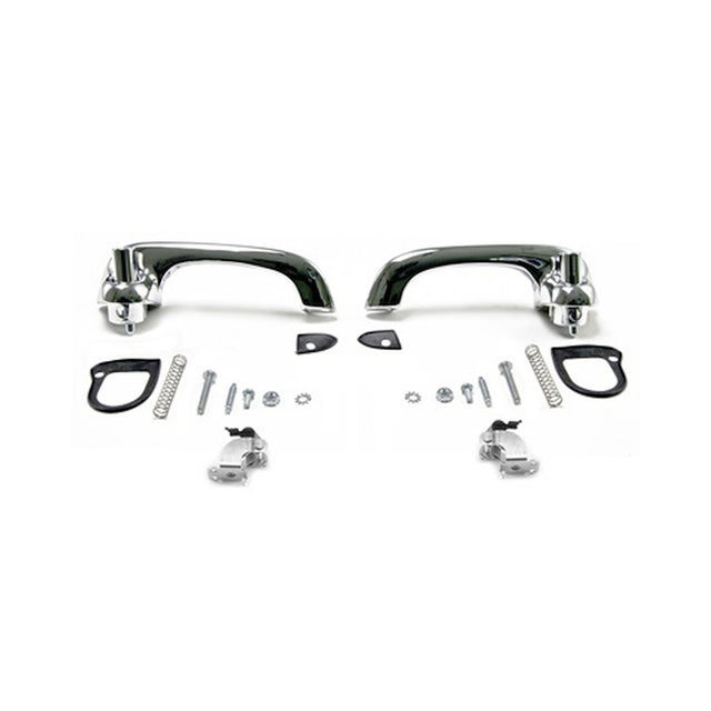 Scott Drake Exterior Door Handle Kit Chrome Show Quality - C9ZZ-6222404-5P