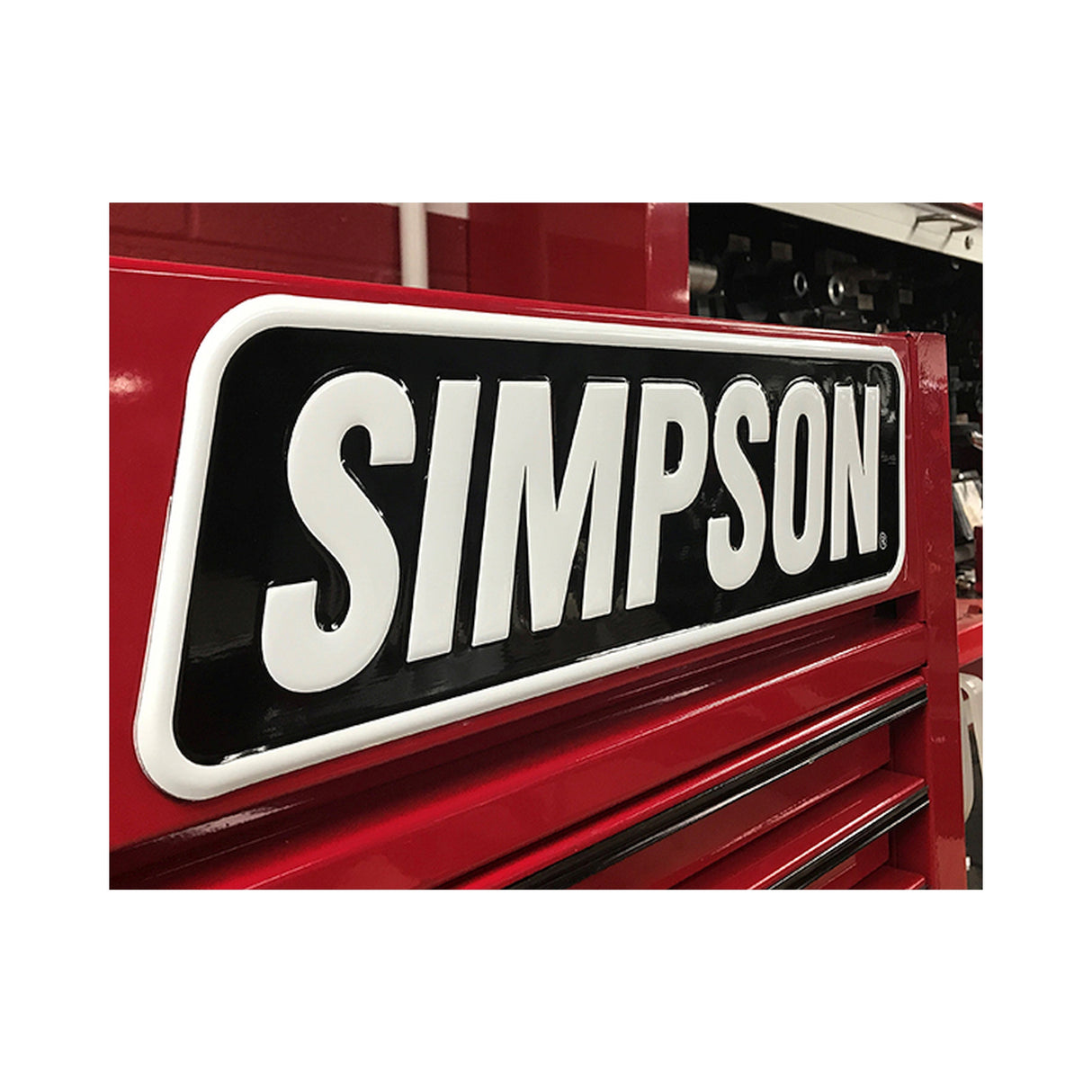 Simpson Motorcycle Simpson Racing Embossed Aluminum Simpson Sign - SIGNMOTO