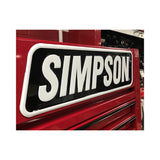 Simpson Motorcycle Simpson Racing Embossed Aluminum Simpson Sign - SIGNMOTO