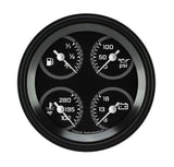 Classic Instruments AutoCross Gray 3 3/8" Quad - AX77GBLF