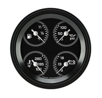 Classic Instruments AutoCross Gray 3-3/8" Quad Gauge - AX77GBLF
