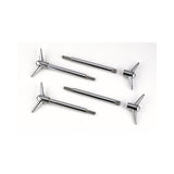 Mr Gasket Valve Cover Y Wing Bolts - Chrome Plated - 4 pack - 9824