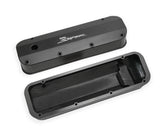 Holley 890007B Sniper Valve Cover - Fabricated Aluminum - Ford Big Block - Black Finish