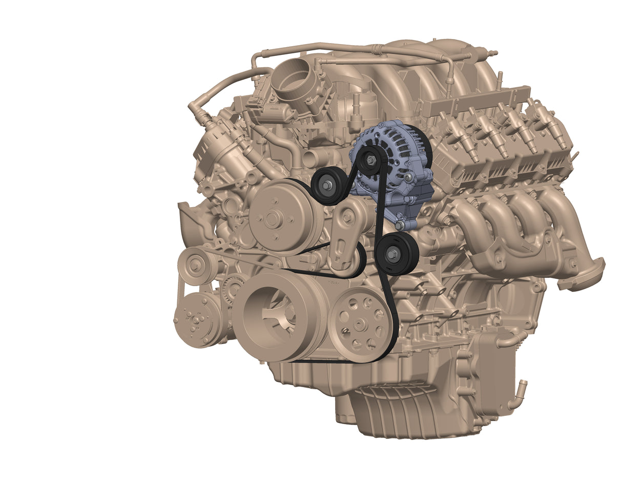 Holley 20-380 Ford 7.3L Godzilla Alternator and Bracket Kit