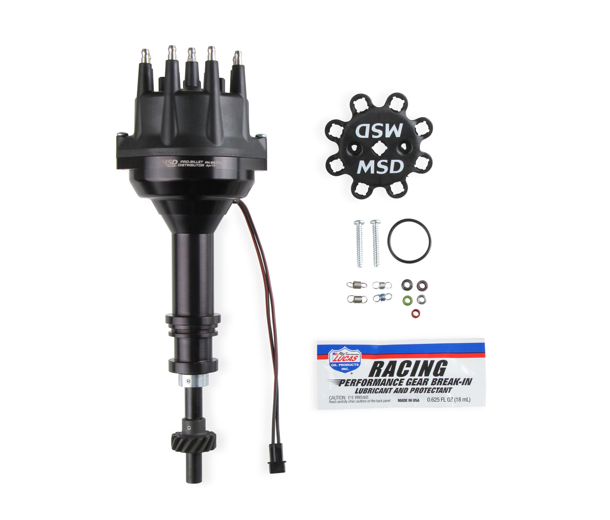 MSD Black Distributor Ford 351C-460, Pro Billet, Small Cap, Steel Gear - 857731