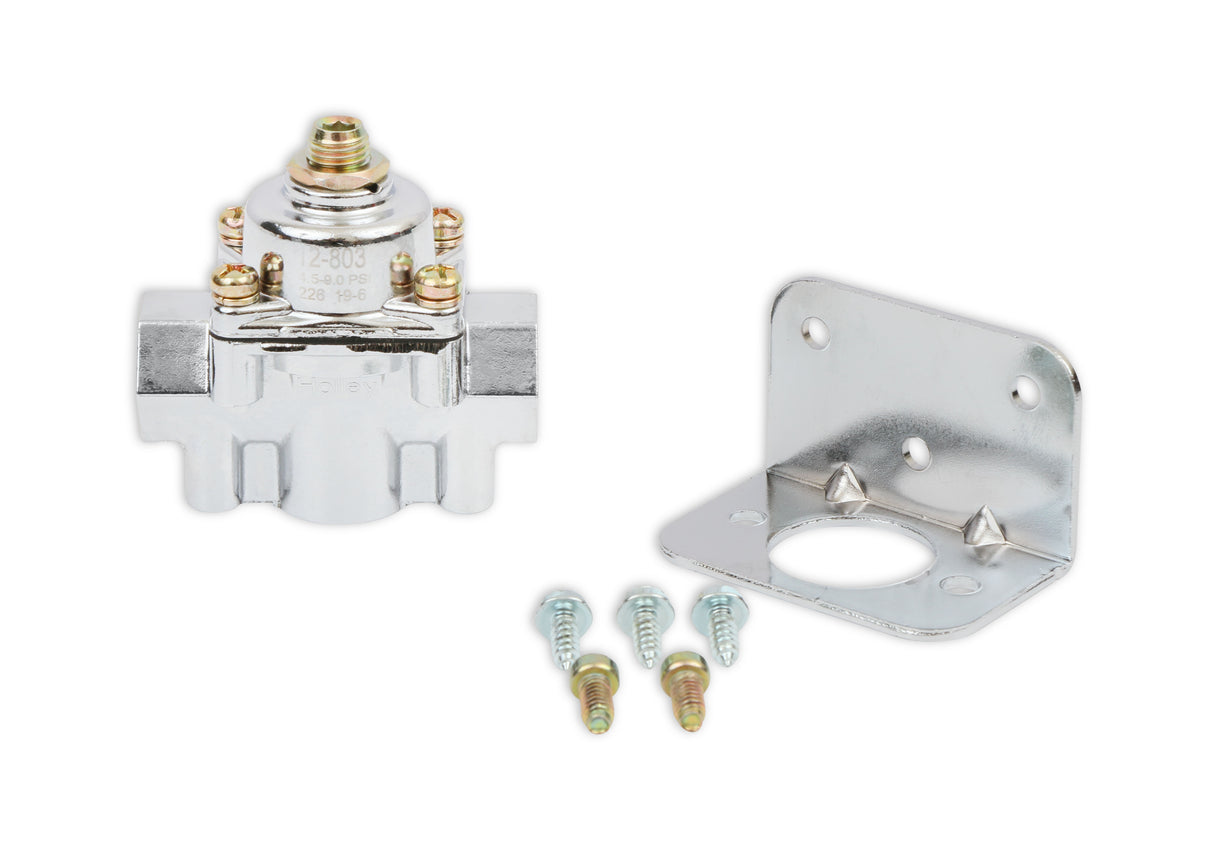 Holley 12-803 Chrome Carbureted Fuel Pressure Regulator