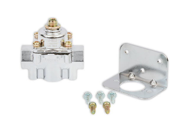 Holley 12-803 Chrome Carbureted Fuel Pressure Regulator