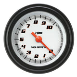 Classic Instruments Velocity White 2-1/8" Tachometer Gauge - VS183WBLF
