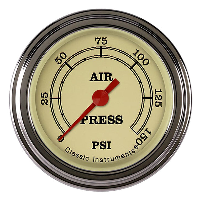 Classic Instruments Vintage 2-1/8" Air Pressure Gauge - VT118SLF