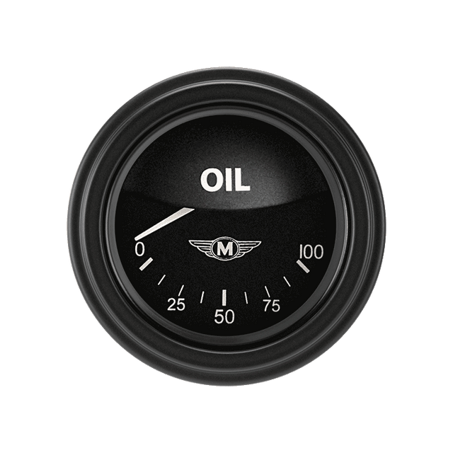 Classic Instruments Moal Bomber 2 1/8" Oil Pressure - MA81BLF