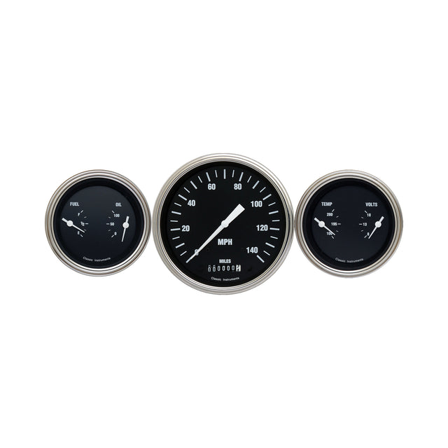 Classic Instruments HOT ROD 5IN SPEEDO & 2 - 3INDUALS-GM - HR64SLC