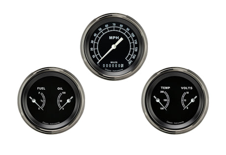 Classic Instruments TRADITIONAL 3IN SPEEDO/2 DUALS-GM - TR04SLC