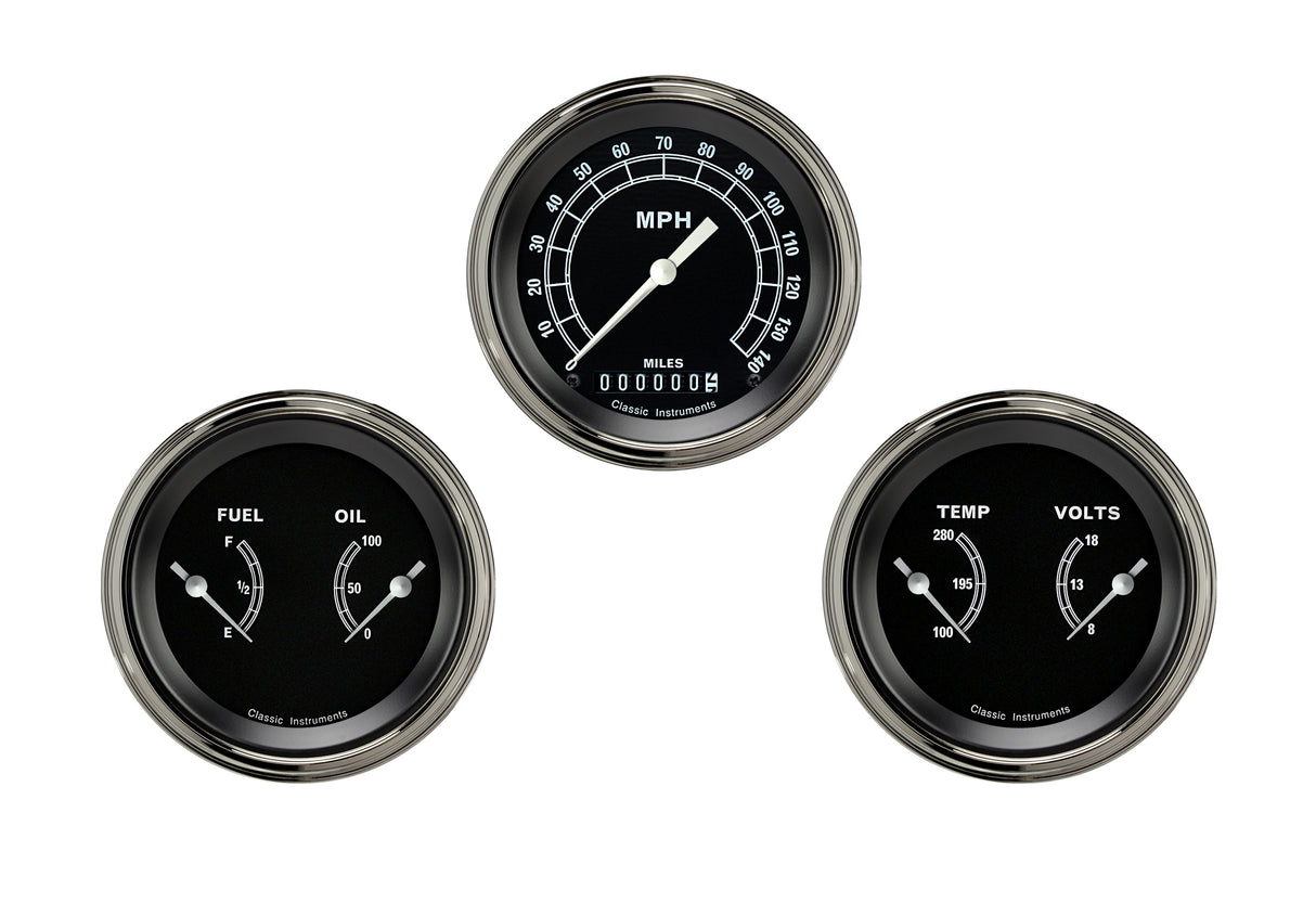 Classic Instruments Traditional Series Three Gauge Set - TR04SLF