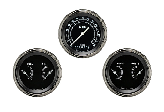 Classic Instruments Traditional Series Three Gauge Set - TR04SLF