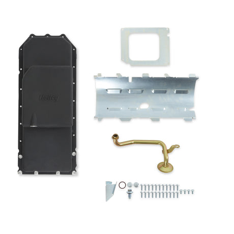 Holley Gen III Hemi Swap Oil Pan - Mid-Sump VVT - Black - 302-61BK