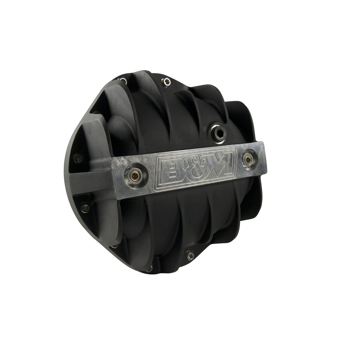 B&M Hi-Tek Aluminum Differential Cover for GM 8.875-inch 12-bolt Truck - Black - 71504