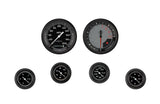 Classic Instruments AutoCross Gray Six Gauge Set 101 - AX101GBLF