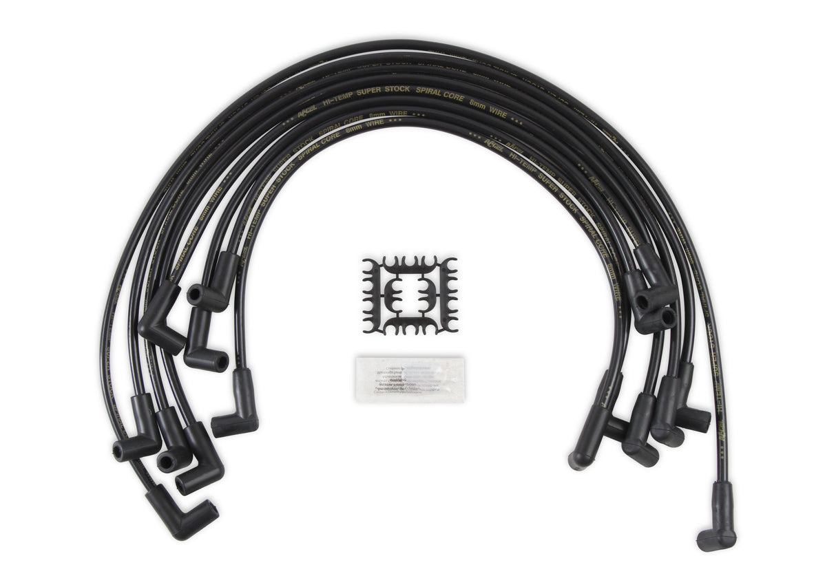 ACCEL Spark Plug Wire Set - 90 Deg Boots - Black - 5048K