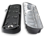 Holley 241-187 2-Piece Ford Style Valve Cover - Gen III/IV LS - Satin Black