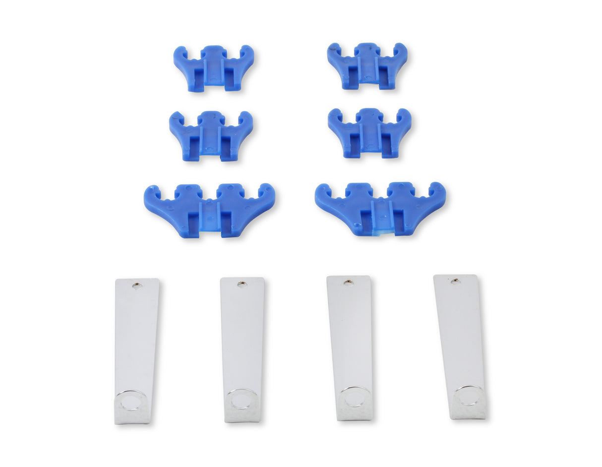 Mr Gasket Standard Wire Loom Kit - Chrome / Blue - 9881