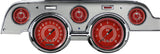 Classic Instruments V8 Red Steelie 1967-68 Mustang - MU67V8RSBA