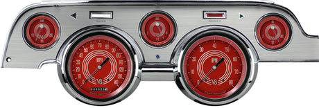 Classic Instruments V8 Red Steelie 1967-68 Mustang - MU67V8RSBA