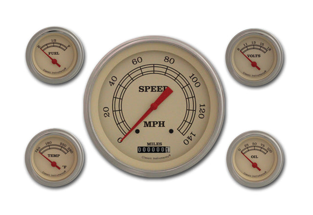 Classic Instruments VINTAGE 5IN SPEEDO, 4 - 2IN FOTV-GM - VT54SLC
