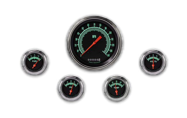 Classic Instruments G STOCK 5IN SPEEDO, 4 - 2IN FOTV-GM - GS54SLC