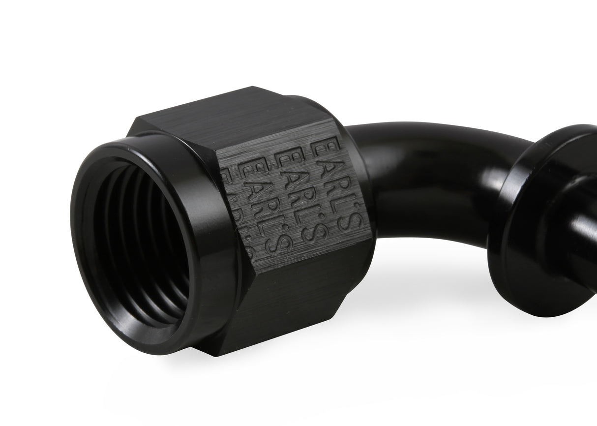 MSD Atomic, 6AN Fitting 90 Degree, Socketless, Black - 2935
