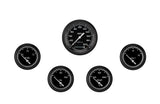 Classic Instruments AutoCross Gray Five Gauge Set 200 - AX200GBLF