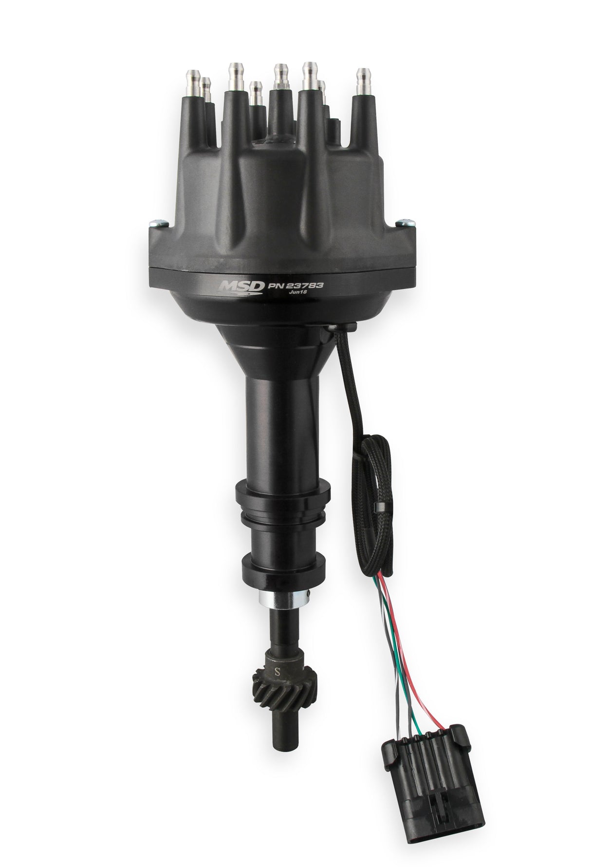 MSD Black, Ford 351W Dual Sync Distributor - 23783