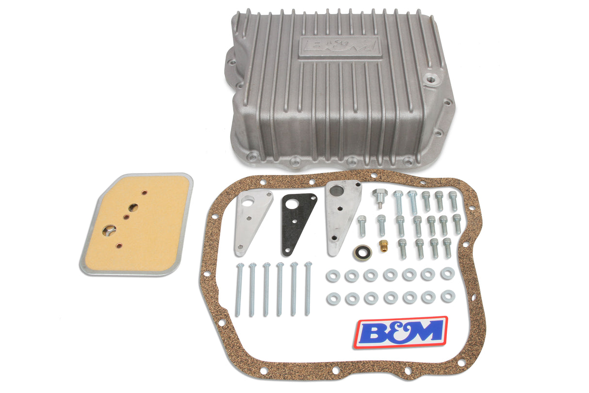 B&M Hi-Tek Deep Transmission Pan - Aluminum - 10280